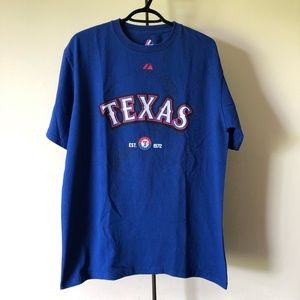 Majestic Texas Rangers Baseball EST.1972 T-Shirt